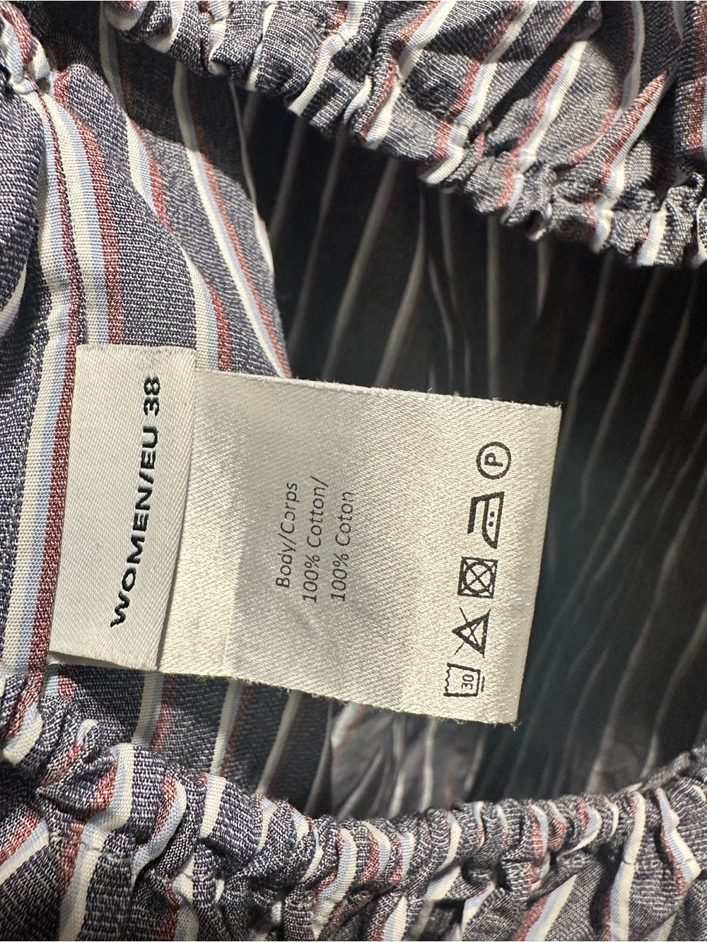 Y/Project Black and White Striped Deconstructed Button-Down Shirt Dress - Picture 5 of 5
